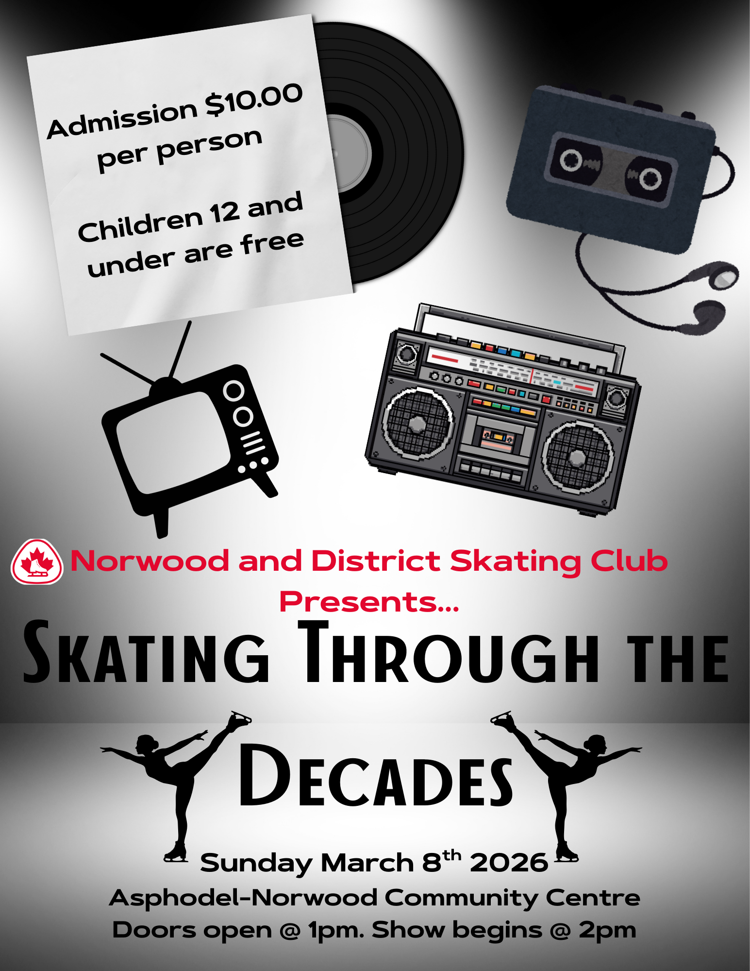 Ice Show 2026 Skating through the Decades Ice is on March 8th, 2026